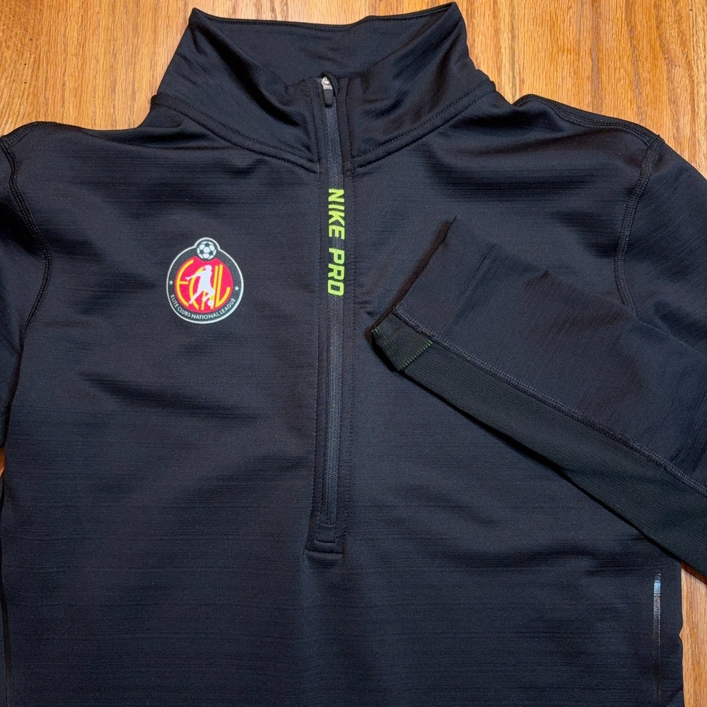 Nike Pro Hyperwarm Quarter Zip Pullover Womens Large Elite Clubs National Soccer